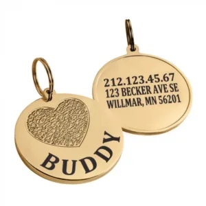 95033 Адресник "Розмір S СерцеДіаметр 2,5 см. "