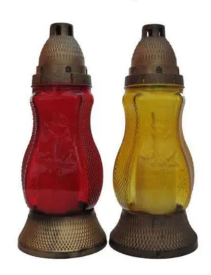 Лампадка 723 біле скло