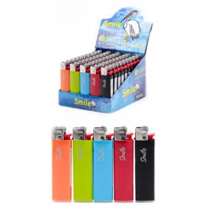 Запальничка 4108 кремн. Smile premium кольор.(зі змінним кремнем)