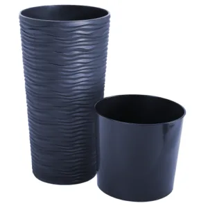 Вазон "Ф'южн" 115047 (d27х51см чорний)