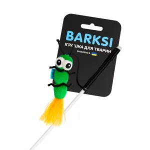 3316 Іграшка для котів ТМ Barksi Вудочка Гусінь