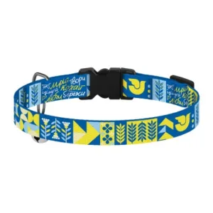 44/8812 Нашийник для Собак Барксі Urban Патріотичний заст.пластик (Обхв-18-28см Шир-10мм) Мрія
