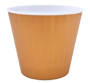 Вазон 114032 "Ібіс" з подв.дном 13*11,2 (бронз/білий)