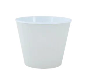 Вазон 114032 "Ібіс" з подв.дном 13*11,2 (біла роза/білий)