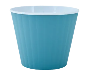 Вазон 114032 "Ібіс" з подв.дном 13*11,2 (сиз.блак./білий)