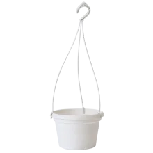Вазон 115018 "Глорія" з підвісом 20*13 (білий)