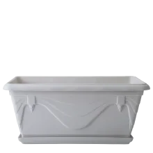 Вазон 113035 "Петунія" (балкон. з підст. (біла роза)