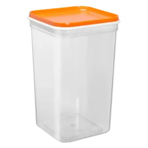 Ємкість 169058 "Фікс" для сип.продуктів 0,6л (проз/св.оранж PS)
