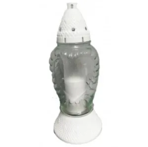 Лампадка 785 біле скло