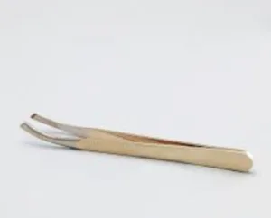 Пінцет ZINGER метал-золото Скошений дуга 8,5см