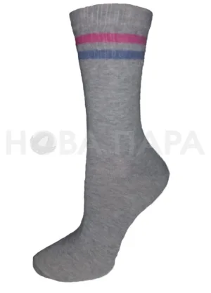 арт 165 (23-25, 331 св.сірий)гладь,вис.спорт.мод. полоси на паг,Ж.НР