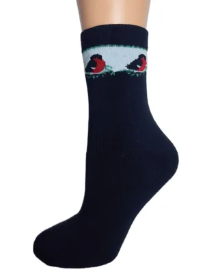 арт 133 (23-25, 386 т.синій)махра,сер.,новоріч. мал. під бортом, Ж.НП