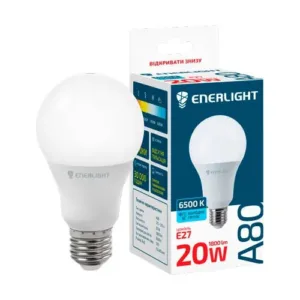 Лампа ENERLIGHT A80/E27 6500K LED холодне 20 Вт