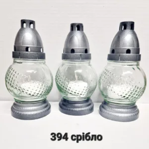 Лампадка 394 срібло (скло)