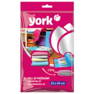 YORK 9312 Пакет вакуумный д/одягу(25*45см) 2шт