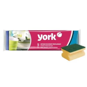 YORK 3102 Губка кухонна ПРОФІЛЬНА 5шт.