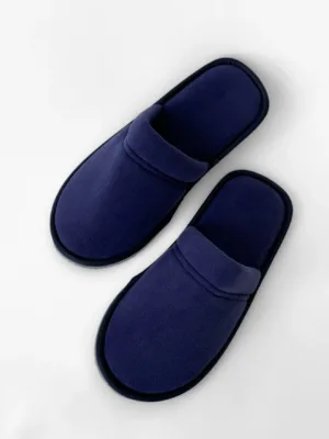 Капці 13077 домашні чол фліс закриті сині р.40/41