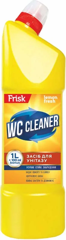 ТМ"Frisk"Засіб д/миття унітазу "Lemon "Fresh"1,1л