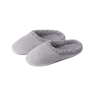 Капці  3857 домашні жін напівчешки фліс/хмаринки сірі р.36/37