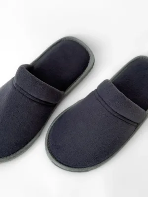 Капці 13083 домашні чол фліс закриті т.сірі р.40/41