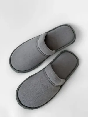 Капці 13080 домашні чол фліс закриті сірі р.40/41