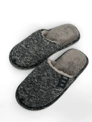 Капці 13308 домашні чол HS-OZ melange чорні р.42/43