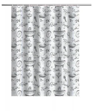 Шторка (фіранка) д/душу з поліестеру 180*180 см, 12 кілець  XRQ-RP-438 1000007237