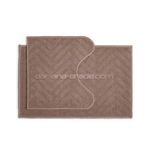 НБ килимів д/ванних кімнат поліпроп. LITTLE 44*70+44*40 з вирізом бежевий 1000007898