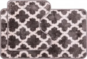 НБ килимків д/ванних кімнат тафтинговий STANDARD 57*100+57*50 з виріз. бежевий 1000007901