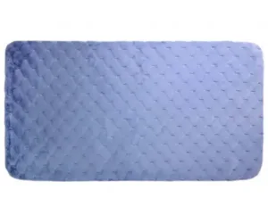 Килимок д/підлоги з еко-хутра  75*150см Діамант блакит. 1000007264