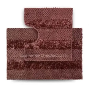 НБ килимів д/ванних кімнат Матрас 55*50+55*80 з вирізом коричн 1000007488