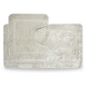 НБ килимків д/ванних кімнат тафтинговий STANDARD 57*100+57*50 з виріз. молочний 1000008892