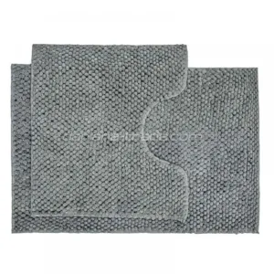 НБ килимків д/ванних кімнат Ананас 55*50+55*80 срібно-сірий 1000009341