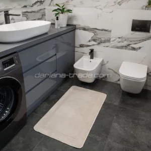 Килимок д/ванних кімнат тафтинговий STANDARD 57*100 молочний 1000009363