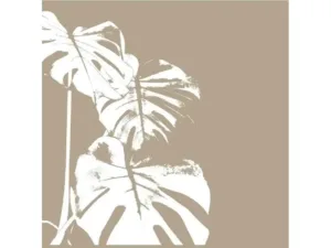 Шторка (фіранка) д/душу з поліестеру 180*180 см, фотопринт 12 кілець  PHP-MONSTERA 1000007523