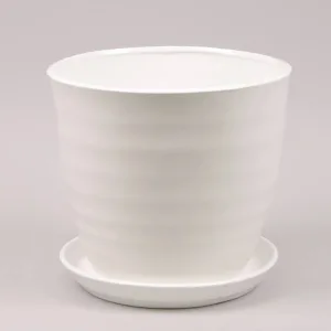 Горщик 10937749 Обруч №2 глянець білий 5,0л