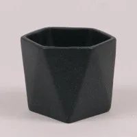 Горщик 10942402 для сукулентів №5 крихта чорна 0,35л