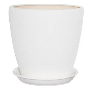 Горщик Грація №1 шовк 10л білий 10918557
